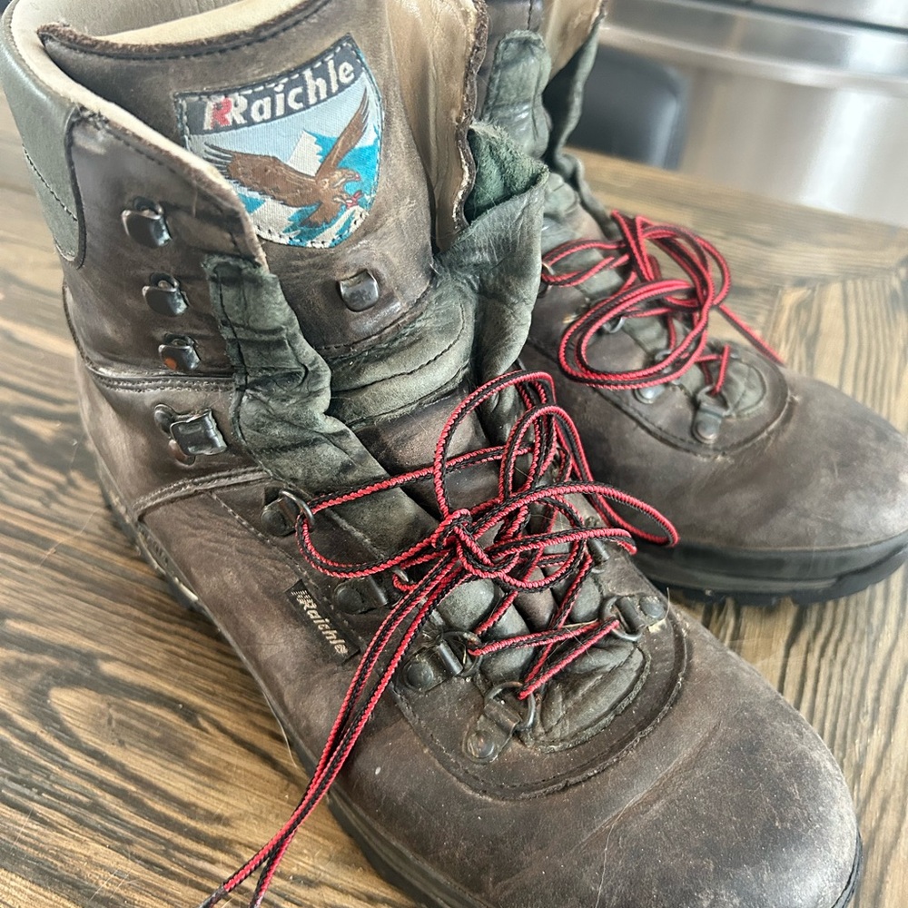 Raichle Men's Brown Leather Hiking Boots